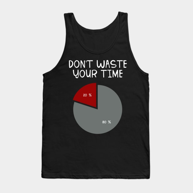 Don’t Waste Your Time 80 20 Tank Top by teweshirt